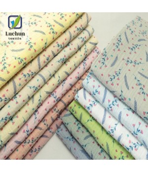 drape print pajama children's clothing blanket fabric seersucker spot salesSpot direct saleDouble gauze Double layer gauze