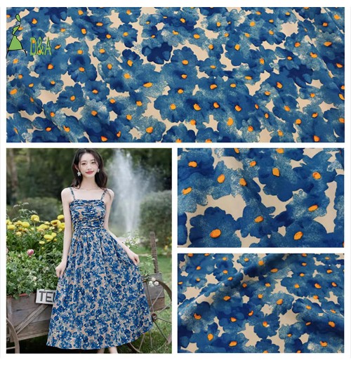 Wholesale Liberty 100% Cotton Tana Lawn London Custom Digital Fashion Woman Flower Printing Soft Floral Fabric For Dress