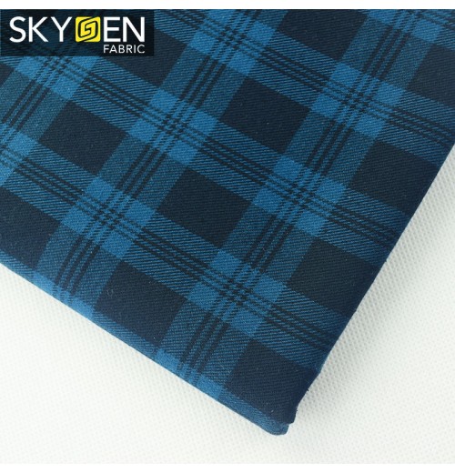 Textile Wholesale 100% Cotton Plaid Flannel Fabric Cloth for Shirt