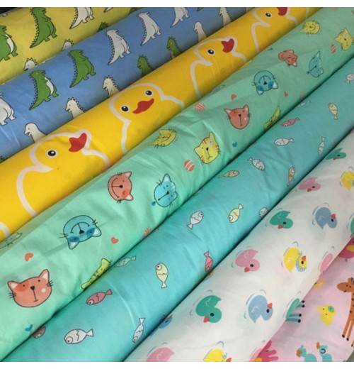 133*72 Twill Printed Cotton Fabric for Bed Linen Wholesale OEM Order