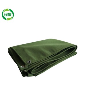 High Quality Truck Cover Green Canvas Tents Fabric, Custom Cotton Canvas Truck Tarpaulins