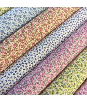 Summer small flower custom digital print cotton sewing print woven 100% cotton poplin london liberty floral printed fabric