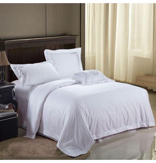 100% Organic Cotton Woven Sheeting Fabric Mercerized Bedsheet for Hotel Home Textile & Industry Use for Boys & Girls