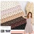 100% Cotton Jacquard Floral Printed Breathable Poplin Fabric Woven Technics for Girls' Dresses and Sleepwear Combed Yarn