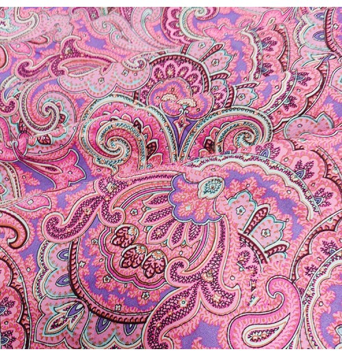 Custom Printed Pure Cotton Fabric Paisley Printed Other Fabric Cotton Fabric With Cashew Pattern